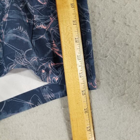 Columbia PFG Shorts Mens Large Blue Fish Print Performance Quick Dry Swim Trunks - Picture 12 of 16